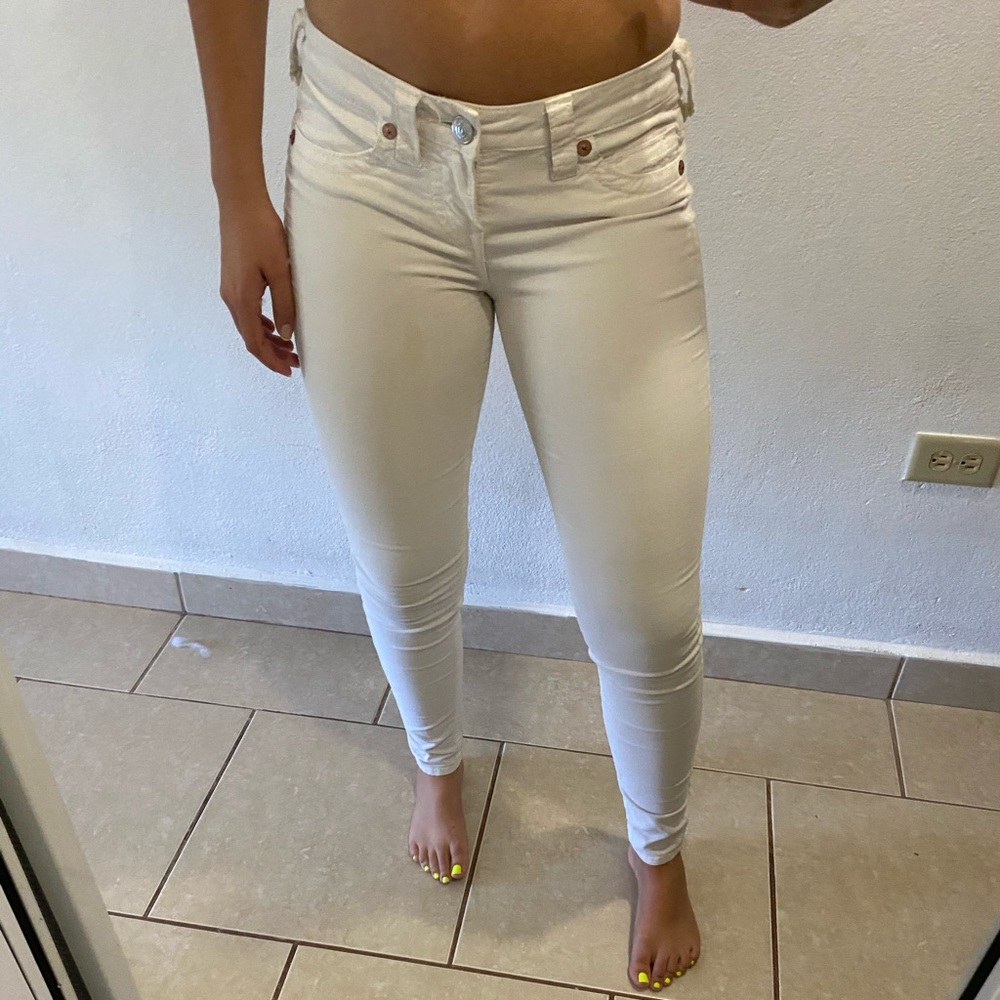 True religion white jeans